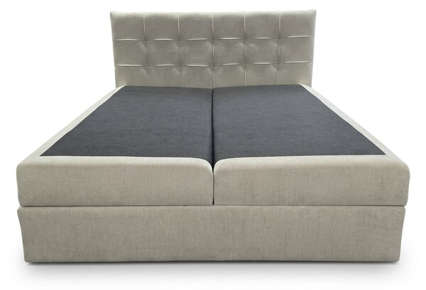 Čalouněná postel boxspring DIRELIS VIBE 140x200 cm krémová Matrace: Matrace Bonell pružinová