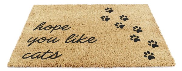 Rohožka z kokosového vlákna 40x60 cm Hope You Like Cats – Artsy Doormats