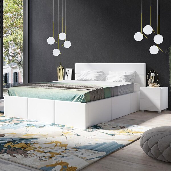 Ložnice Calabrini b | sestava A | 3 díly | bílá lesk