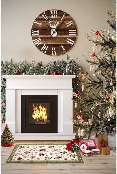 Zelený koberec s vánočním motivem s příměsí bavlny 50x80 cm Toy's Delight Green Christmas – Villeroy&Boch