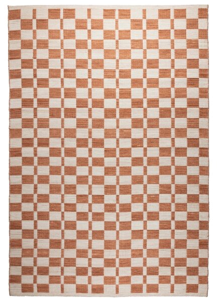 Oranžovo-béžový koberec ZUIVER CHECKER 160 x 230 cm