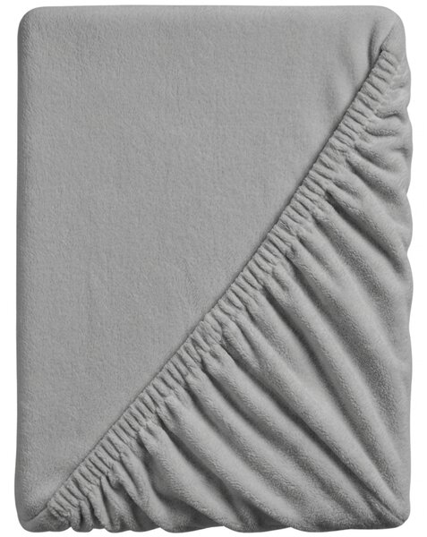 Prostěradlo mikroplyš SOFT 180x200 cm světle šedé