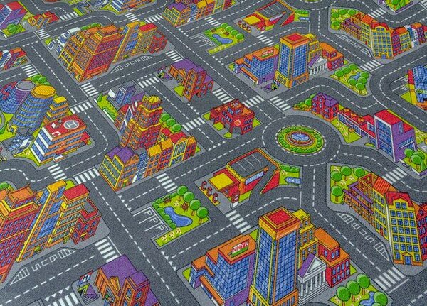 Breno Metrážový koberec BIG CITY 97, šíře 400 cm, Vícebarevné