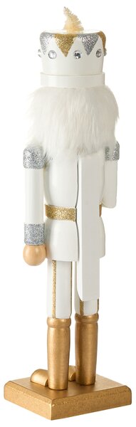 Dekorativní figurka LJUNGAN 37 cm Louskáček Bílá