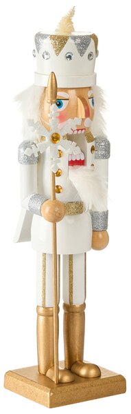 Dekorativní figurka LJUNGAN 37 cm Louskáček Bílá