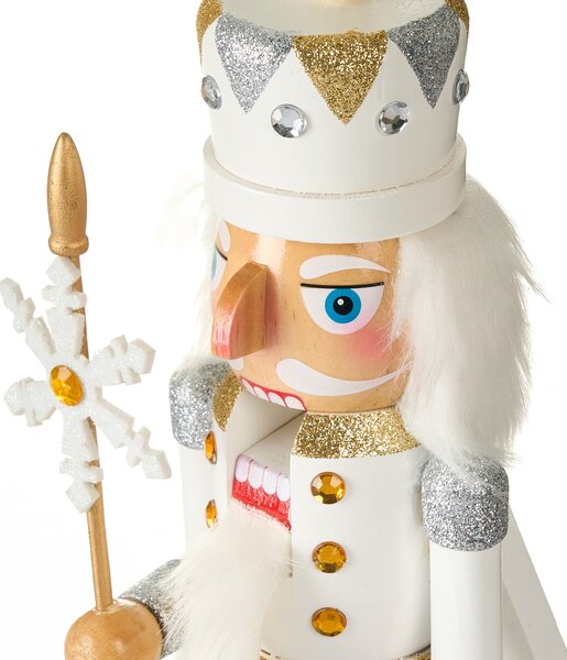 Dekorativní figurka LJUNGAN 37 cm Louskáček Bílá