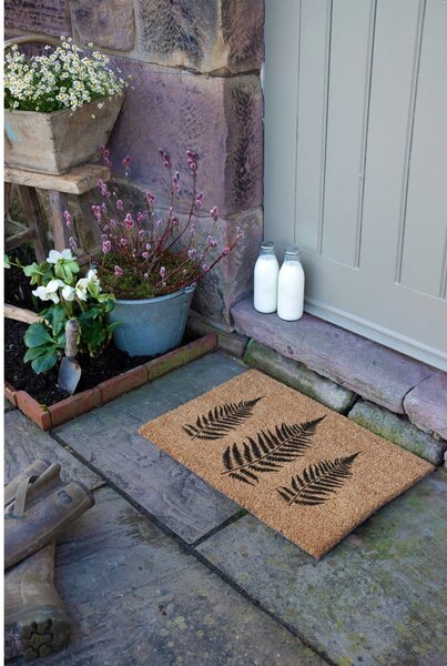 Rohožka z kokosového vlákna 40x60 cm Fern Leaf – Artsy Doormats