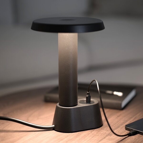 Stolní lampa NOMAD COLLECTION, NOMAD LAMP 01, stmívatelné, Černá, Obývací pokoj, Hliník, Design