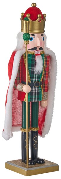 Dekorativní figurka HALLSJON 50 cm Louskáček Červená/Zelená