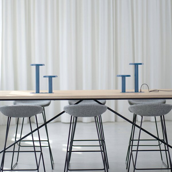 Stolní lampa NOMAD COLLECTION, NOMAD LAMP 02, stmívatelné, Modrá, Obývací pokoj, Hliník, Design