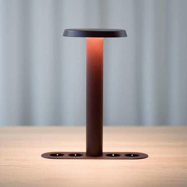 Stolní lampa NOMAD COLLECTION, NOMAD LAMP 02, stmívatelné, Červená, Obývací pokoj, Hliník, Design