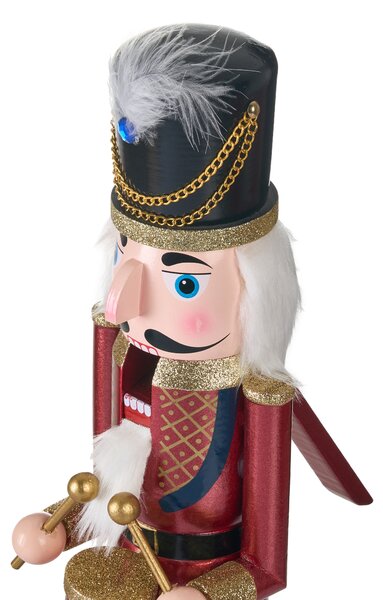 Dekorativní figurka HOGSJON 50 cm Louskáček Červená