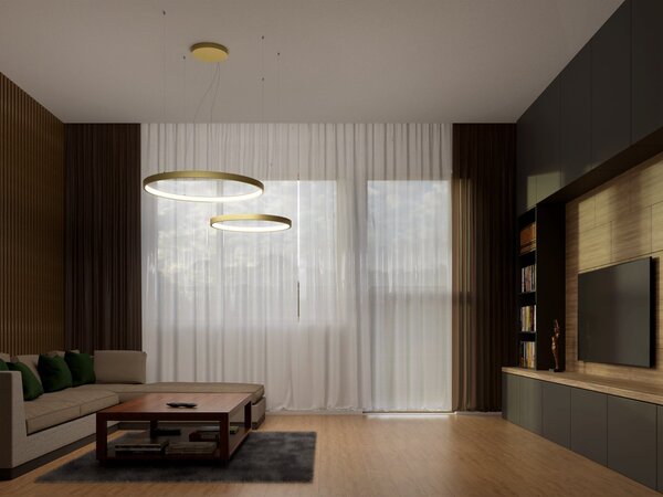 Led2 Závěsné LED svítidlo CIRO SET 2 P-Z, 100W Barva: Černá, Stmívání, řízení: 3000K/4000K Casambi TW