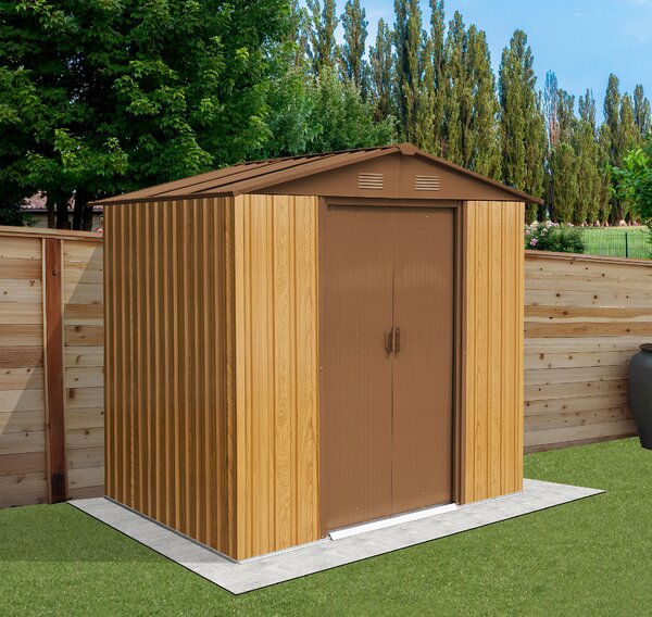 Zahradní domek BestBerg ZDB-2D / 2,5 m² / 194 x 131 x 184 cm / dekor dřevo/hnědá