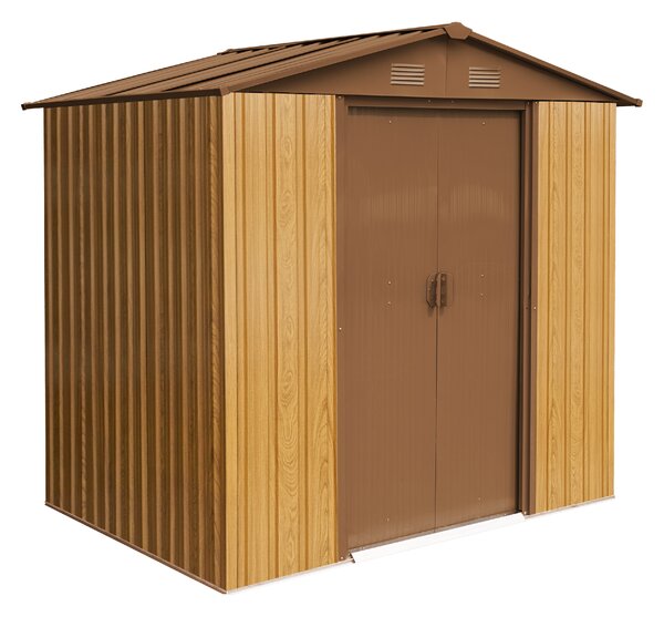 Zahradní domek BestBerg ZDB-2D / 2,5 m² / 194 x 131 x 184 cm / dekor dřevo/hnědá