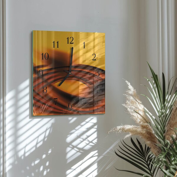 Skleněné hodiny na stěnu Abstrakce zskc-30x30-00171207