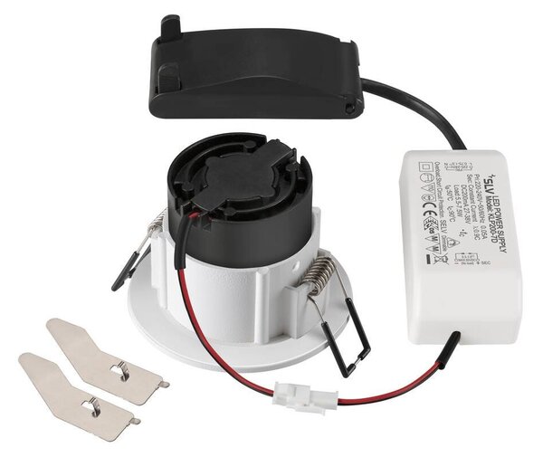 LA 1007405 NEW TRIA® 68 stropní vestavné svítidlo, 2700K, 38°, IP 20 / IP 65, kulaté, bílá - BIG WHITE (SLV)