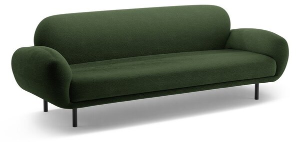 Zelená pohovka z textilie bouclé 208 cm Poppy – Micadoni