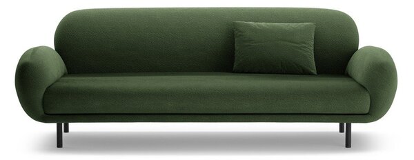 Zelená pohovka z textilie bouclé 208 cm Poppy – Micadoni