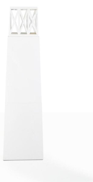 Venkovní bioetanolový zahradní krb Vulcano White 40x40x145