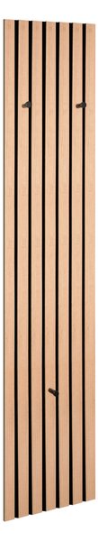 ŠATNÍ PANEL, černá, dub artisan, 25/160/7 cm Xora - Šatní panely
