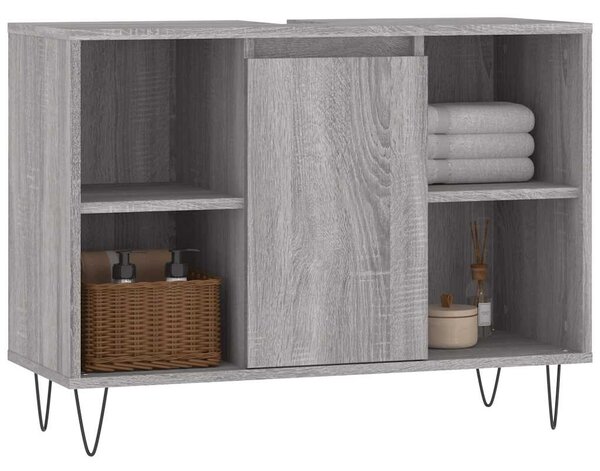 Koupelnová skříňka šedá sonoma 80 x 33 x 60 cm kompozitní dřevo