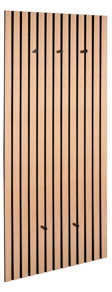 ŠATNÍ PANEL, černá, dub artisan, 50/125/7 cm Xora - Šatní panely