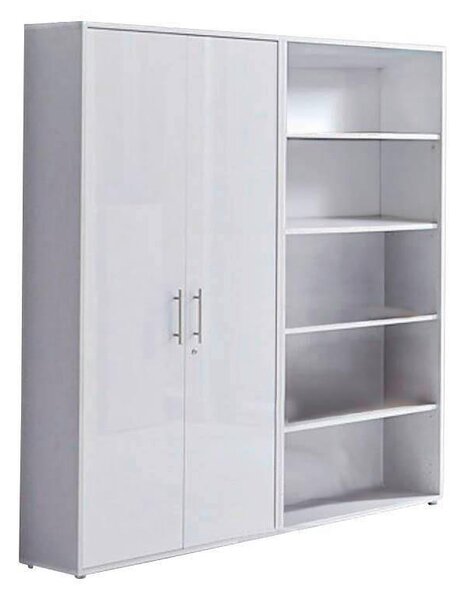 SKŘÍŇ NA ŠANONY, šedá, bílá, 168,8/185,6/33 cm MID.YOU - Online Only kancelářský nábytek, Online Only