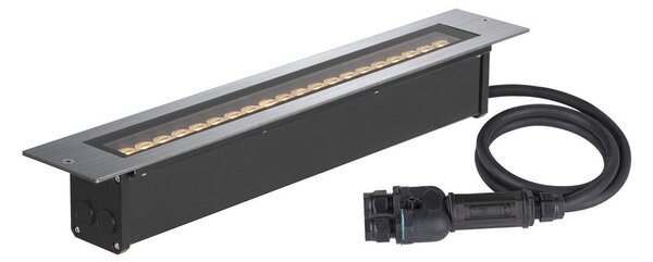 LA 1007195 DASAR® 600 svítidlo pro vestavbu do země, 18 W, 3000 K, IP65/IP67, čtvercové, nerezová ocel - BIG WHITE (SLV)