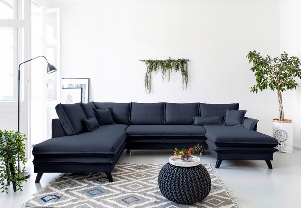 SEDACÍ SOUPRAVA, textil, tmavě modrá P & B - Sedací soupravy, Online Only