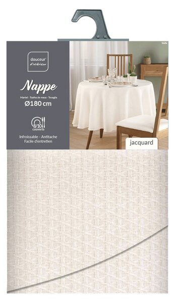 Ubrus z žakáru ø 180 cm Stella – douceur d'intérieur
