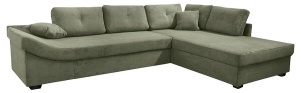 ROHOVÁ SEDAČKA, textil, šalvějově zelená Carryhome - Sedací soupravy, Online Only