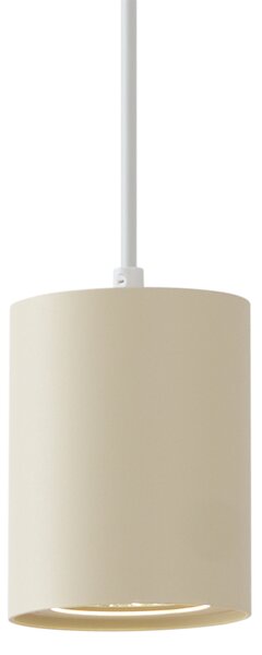 Moderní závěsná lampa béžová s bílou pro 1fázový kolejnicový systém GU10 70mm - Iconic Holt