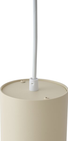 Moderní závěsná lampa béžová s bílou pro 1fázový kolejnicový systém GU10 70mm - Iconic Holt