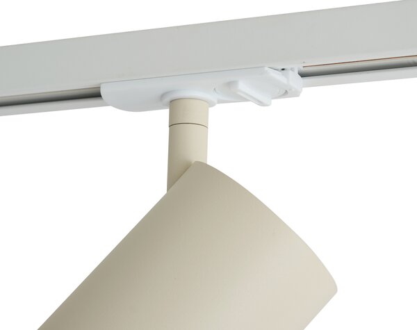 Moderní béžový reflektor pro 1fázový kolejnicový systém GU10 70mm - Iconic Jeana Luxe
