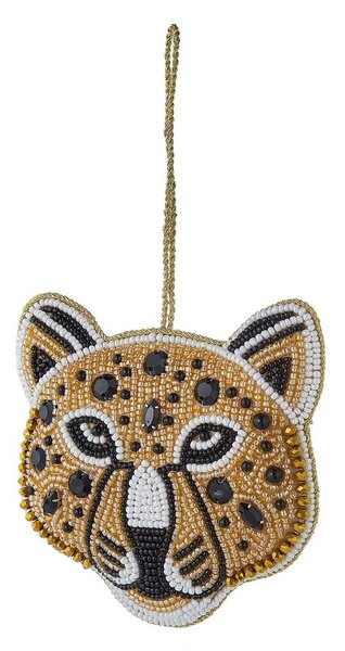 HANG ON Ozdoba s perličkami leopard
