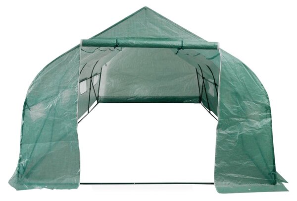 Přenosný fóliovník ocelový rám průchozí 18 m²
