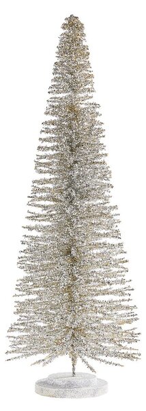 X-MAS Dekorační jedle třpytivá 60 cm - stříbrná
