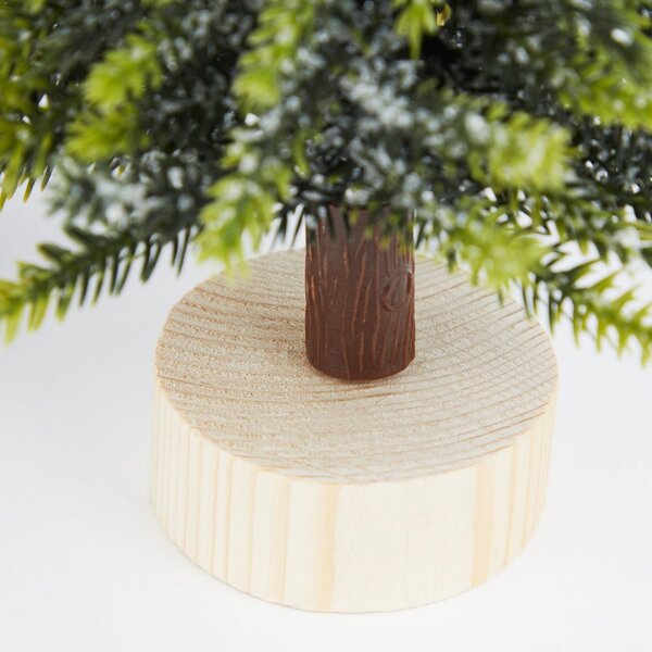 TREE OF THE MONTH Vánoční stromek s dřevěným stojanem 19 cm