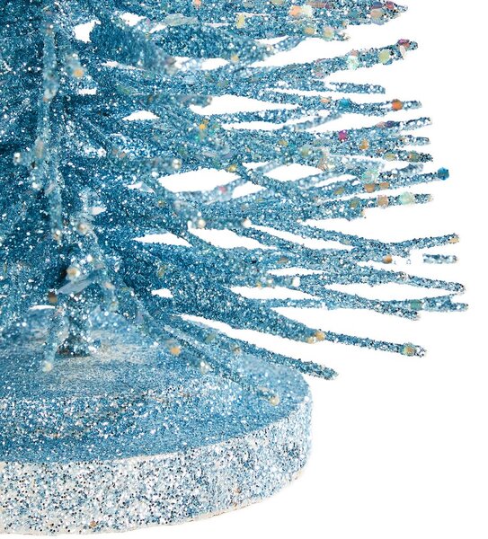 X-MAS Dekorační jedle třpytivá 40 cm - modrá