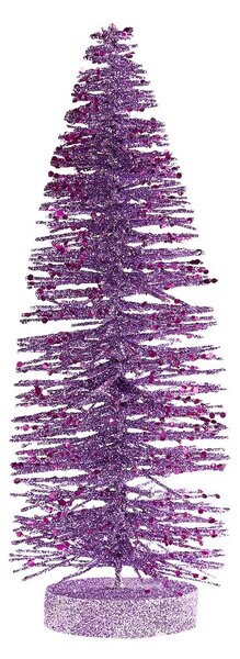 X-MAS Dekorační jedle třpytivá 28 cm - fialová