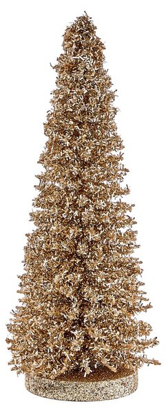 X-MAS Dekorační jedle třpytivá 28 cm - zlatá