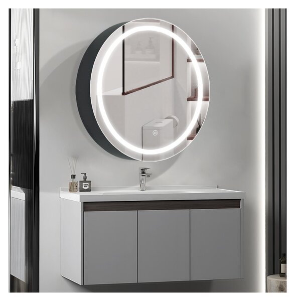 SensaHome zrcadlová skříňka s LED osvětlením - Koupelnová skříňka - 3 barvy LED - 60 x 60 cm