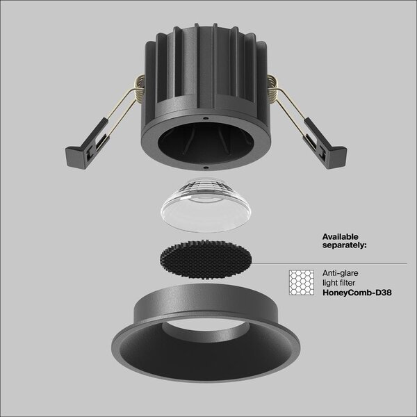 Vestavné svítidlo Round 12W IP 20 DL058-12W3K-B - MAYTONI