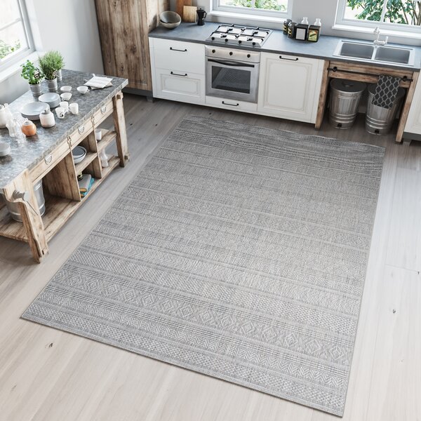 Makro Abra Kusový koberec Sisal MELISSA KM31A Moderní šedý Rozměr: 60x100 cm