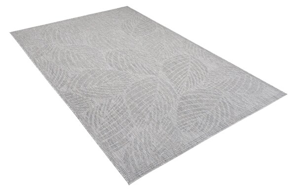 Makro Abra Kusový koberec Sisal MELISSA KM28B Listy stromu šedý Rozměr: 60x200 cm