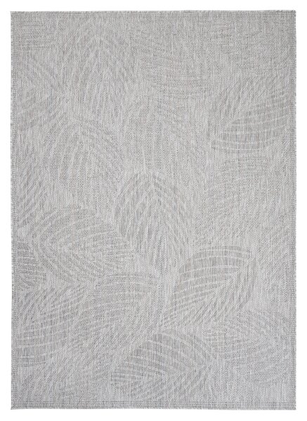 Makro Abra Kusový koberec Sisal MELISSA KM28B Listy stromu šedý Rozměr: 60x200 cm