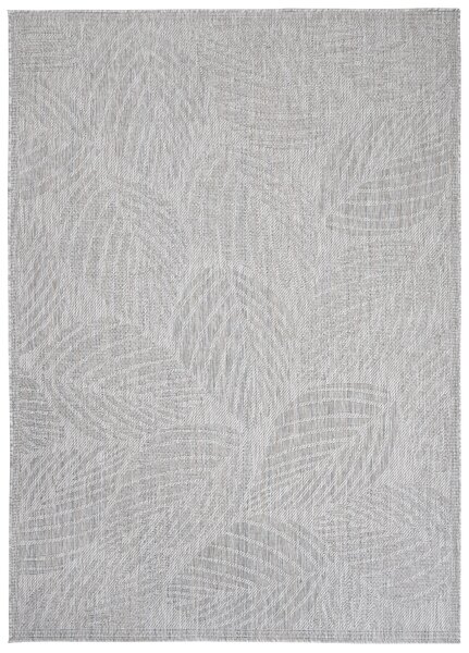 Makro Abra Kusový koberec Sisal MELISSA KM28B Listy stromu šedý Rozměr: 60x200 cm