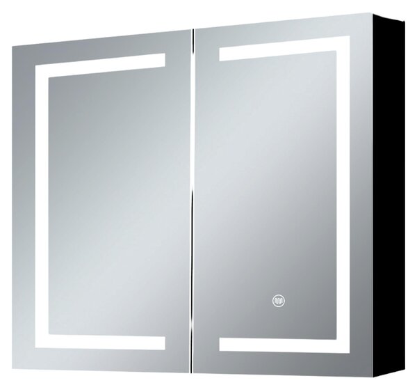 SensaHome zrcadlová skříňka s LED osvětlením - Koupelnová skříňka - 3 barvy LED - 60 x 65 cm