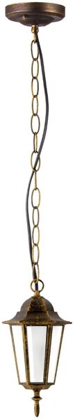 Goldlux Liguria venkovní závěsná lampa 1x20 W patina 202178